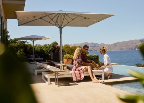 windstabiler Sonnenschirm 4x4 Meter