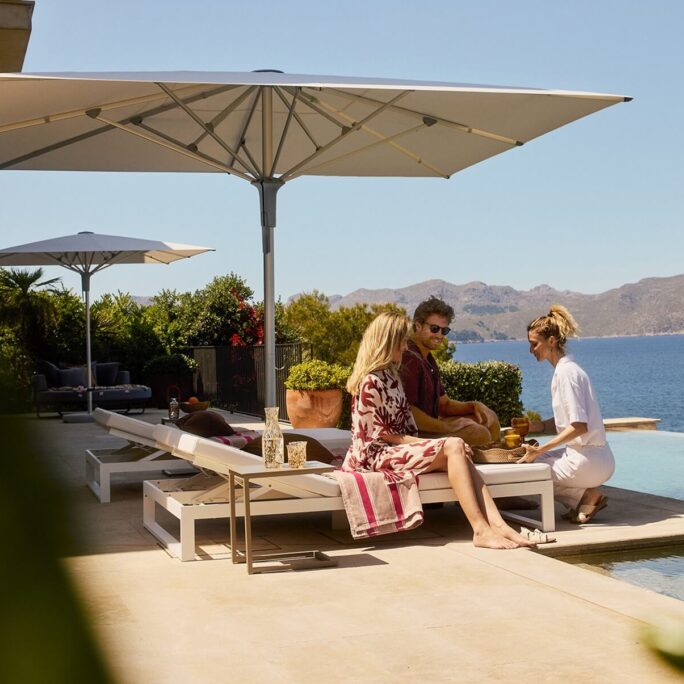 windstabiler Sonnenschirm 4x4 Meter